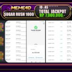 Bukti Jp MEME4D Slot Online 12 JANUARI 2025