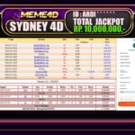 Bukti Jp MEME4D Togel Online 31 JANUARI 2025