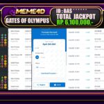 Bukti Jp MEME4D Casino Online 12 JANUARI 2025