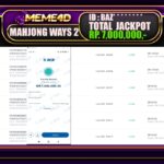 Bukti Jp MEME4D Slot Online 13 JANUARI 2025