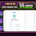 Bukti Jp MEME4D Slot Online 17 JANUARI 2025