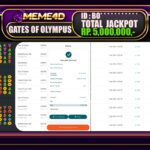 Bukti Jp MEME4D Slot Online 18 JANUARI 2025