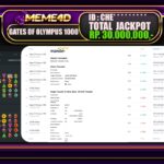 Bukti Jp MEME4D Slot Online 21 JANUARI 2025