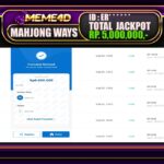 Bukti Jp MEME4D Slot Online 17 JANUARI 2025