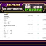 Bukti Jp MEME4D Slot Online 24 JANUARI 2025