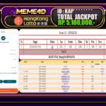 Bukti Jp MEME4D Togel Online 19 JANUARI 2025