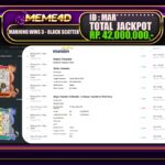 Bukti Jp MEME4D Slot Online 21 JANUARI 2025