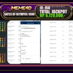 Bukti Jp MEME4D Slot Online 21 JANUARI 2025