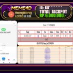 Bukti Jp MEME4D Togel Online 22 JANUARI 2025
