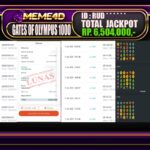 Bukti Jp MEME4D Slot Online 12 JANUARI 2025