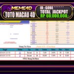 Bukti Jp MEME4D Togel Online 08 Februari 2025