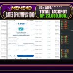 Bukti Jp MEME4D Slot Online 18 Februari 2025