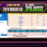 Bukti Jp MEME4D Togel Online 09 Februari 2025