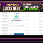 Bukti Jp MEME4D Slot Online 08 Februari 2025