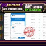 Bukti Jp MEME4D Slot Online 13 Maret 2025