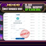 Bukti Jp MEME4D Slot Online 16 Maret 2025