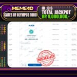Bukti Jp MEME4D Slot Online 18 Maret 2025