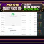 Bukti Jp MEME4D Slot Online 28 Maret 2025