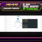 Bukti Jp MEME4D Slot Online 20 Maret 2025