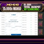 Bukti Jp MEME4D Slot Online 29 Maret 2025