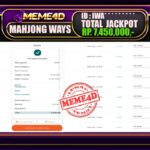 Bukti Jp MEME4D Slot Online 18 Maret 2025