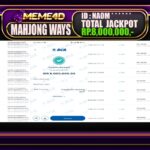 Bukti Jp MEME4D Slot Online 23 Maret 2025