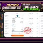 Bukti Jp MEME4D Slot Online 04 Maret 2025