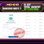 Bukti Jp MEME4D Slot Online 15 Maret 2025