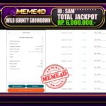 Bukti Jp MEME4D Slot Online 18 Maret 2025