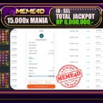 Bukti Jp MEME4D Slot Online 18 Maret 2025