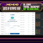 Bukti Jp MEME4D Slot Online 04 April 2025