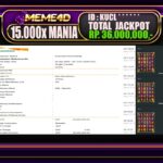 Bukti Jp MEME4D Slot Online 04 April 2025