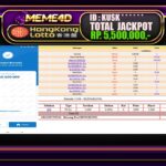 Bukti Jp MEME4D Togel Online 13 April 2025