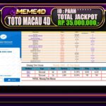 Bukti Jp MEME4D Togel Online 13 April 2025