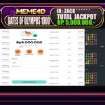 Bukti Jp MEME4D Slot Online 14 April 2025