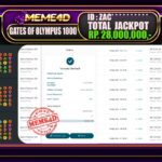 Bukti Jp MEME4D Slot Online 14 Mei 2025