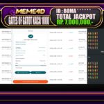 Bukti Jp MEME4D Slot Online 25 Mei 2025