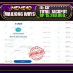 Bukti Jp MEME4D Slot Online 17 Mei 2025