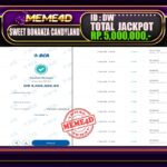 Bukti Jp MEME4D Slot Online 28 Mei 2025