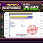 Bukti Jp MEME4D Slot Online 24 Mei 2025