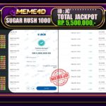 Bukti Jp MEME4D Slot Online 19 Mei 2025