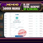 Bukti Jp MEME4D Slot Online 28 Mei 2025