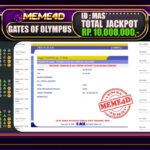 Bukti Jp MEME4D Slot Online 23 Mei 2025