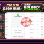 Bukti Jp MEME4D Slot Online 13 Mei 2025