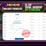 Bukti Jp MEME4D Slot Online 15 Mei 2025