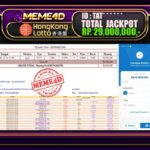 Bukti Jp MEME4D Togel Online 29 Mei 2025