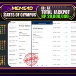 Bukti Jp MEME4D Slot Online 22 Mei 2025