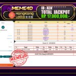 Bukti Jp MEME4D Togel Online 22 Mei 2025