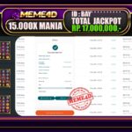 Bukti Jp MEME4D Slot Online 14 Juni 2025