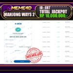 Bukti Jp MEME4D Slot Online 13 Juni 2025